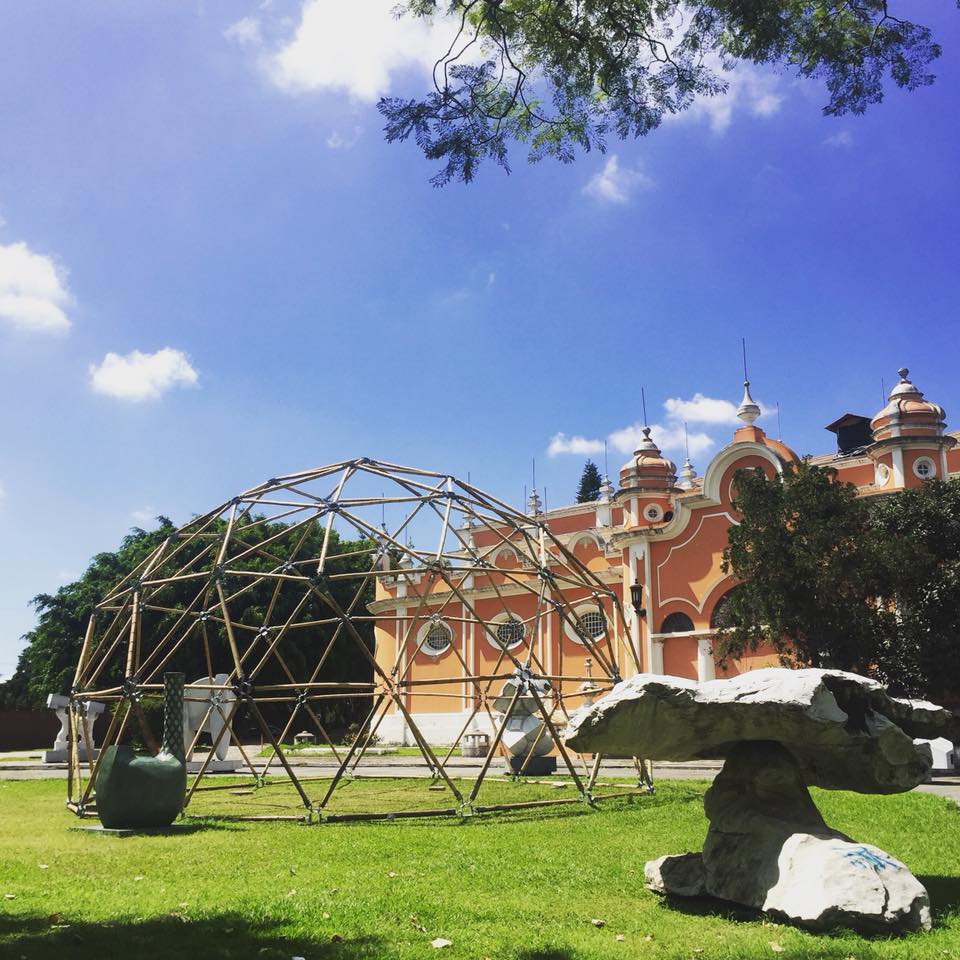 eventos taller domo geodesico bambu bienal de paris en guatemala museo nacional de arte moderno carlos merida